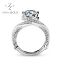 Hot Sale Classic Gic Certification Rings Women Jewelry Luxurious Diamond Ring